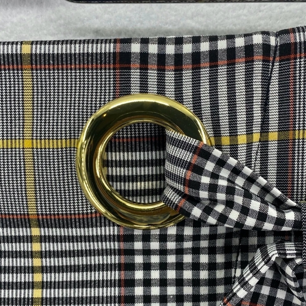 Est.1946 Plaid Midi Skirt | Size 12 | Waist with Bow | Soft Rayon - Picture 6 of 14